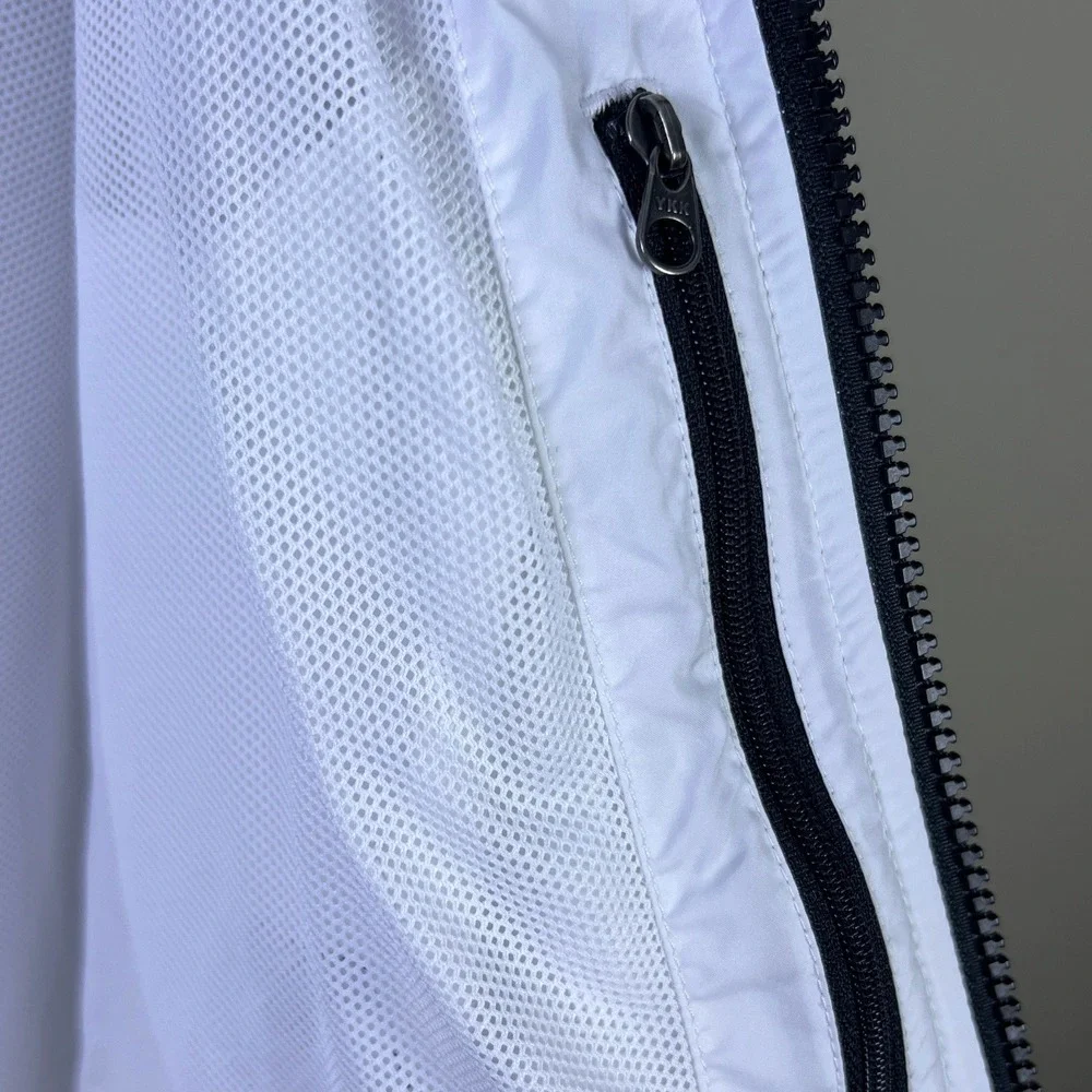 The North Face Windbreaker Jacket Men's XL White Black Colorblock Gorpcore